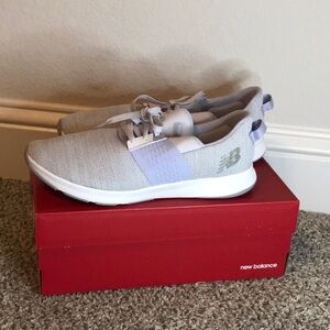 Purple New Balance tennis shoes